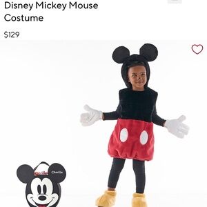 Pottery Barn Kids Disney - Mickey Mouse Costume - 4-6 years